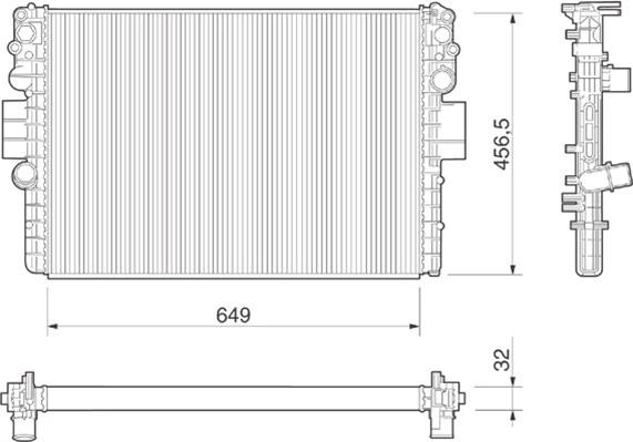 Radiator, engine cooling